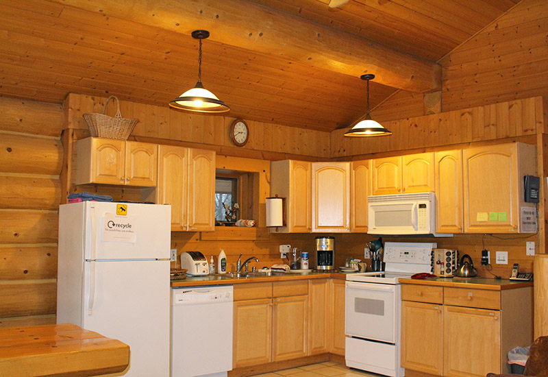 Angler Cabin kitchen