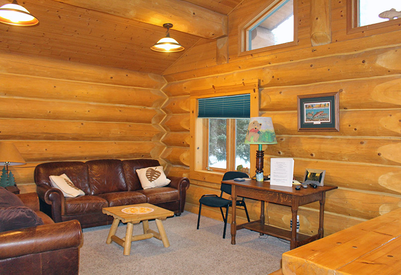 Angler Cabin living room